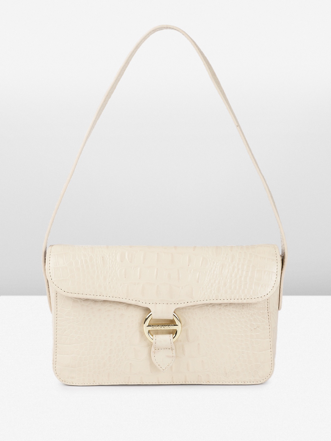 

Hidesign Beluchi Animal Textured Leather Structured Shoulder Bag, Beige