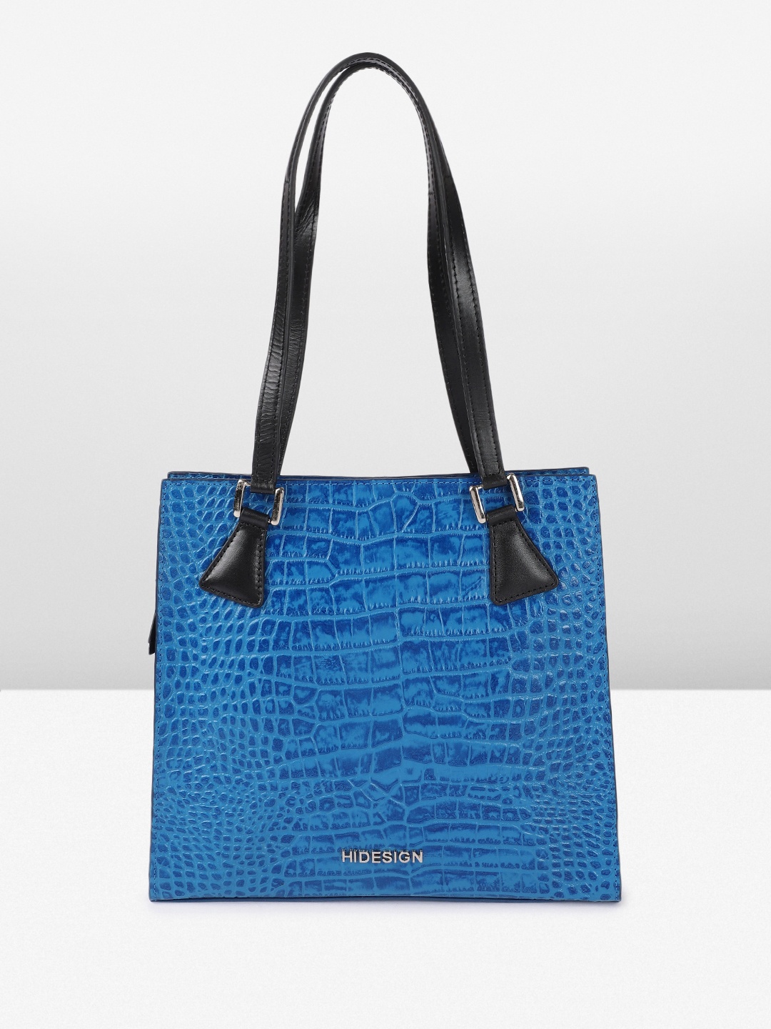 

Hidesign Spruce Textured Animal Print Shoulder Bag, Blue