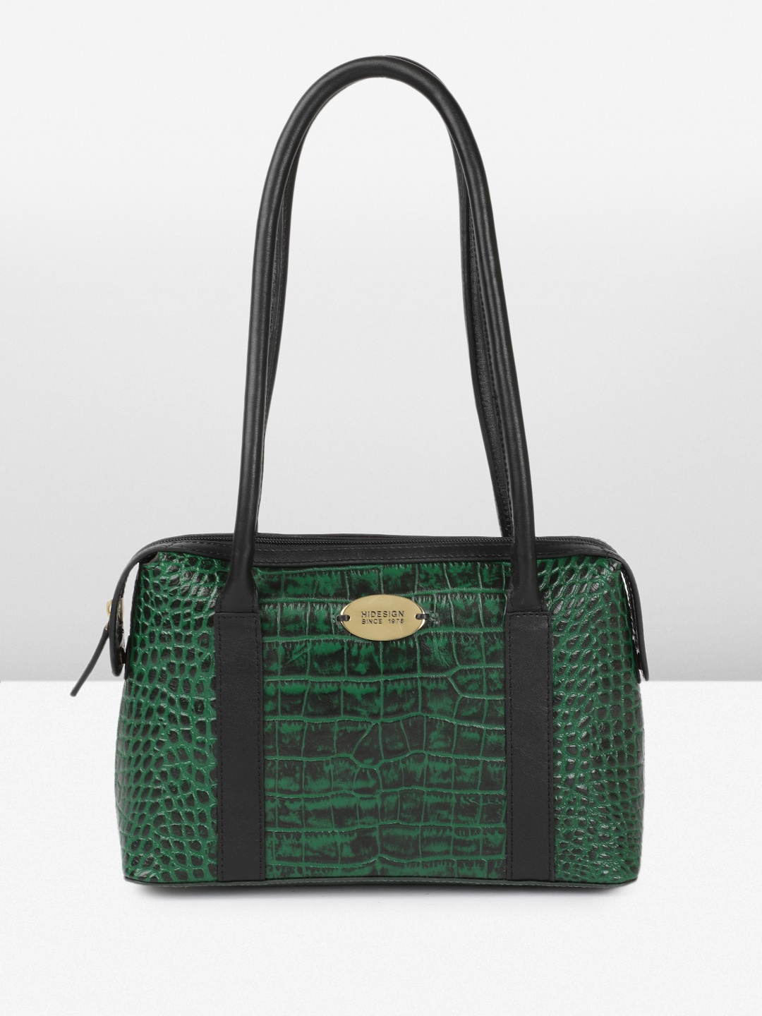 

Hidesign KENDALL Animal Textured Leather Shoulder Bag, Green