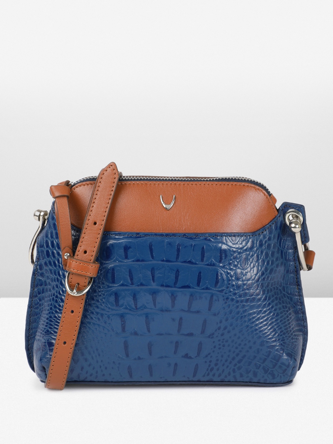 

Hidesign KELLY Animal Textured Leather Sling Bag, Blue