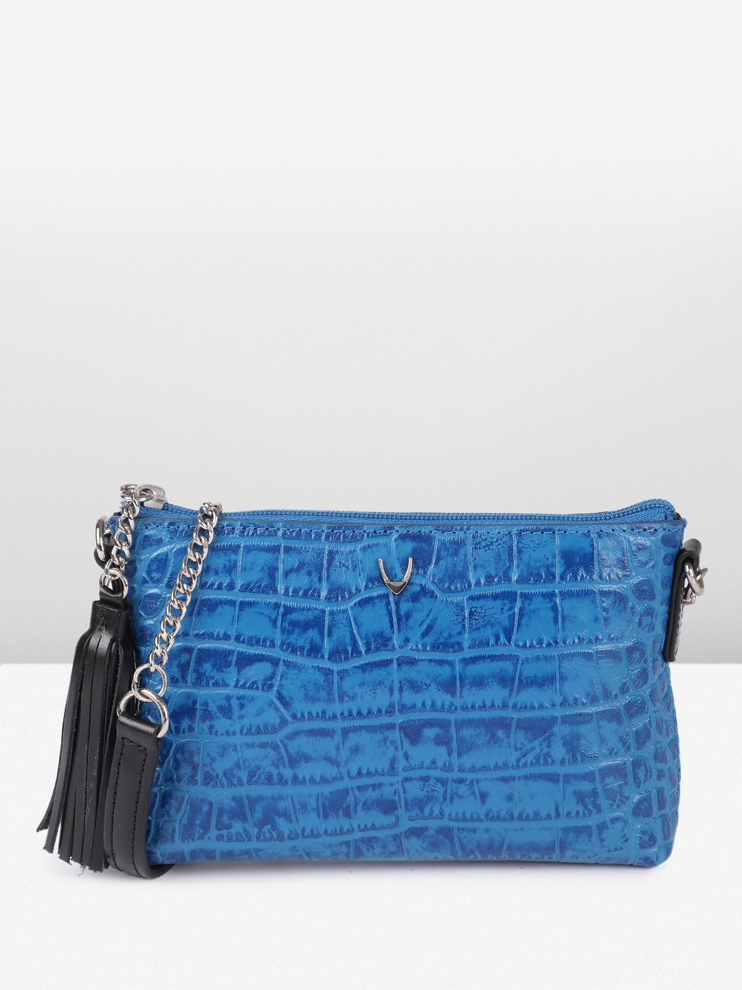 

Hidesign Opihi Textured Animal Print Sling Bag, Blue