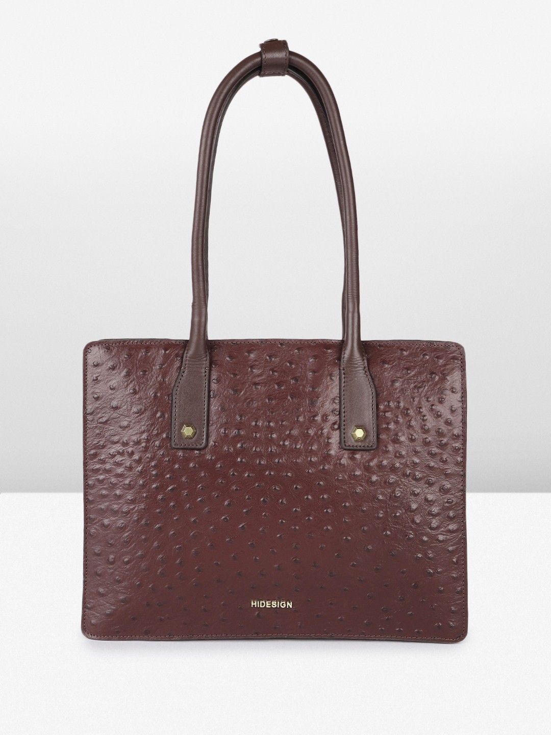 

Hidesign Carolina Animal Printed Textured Shoulder Bag, Brown