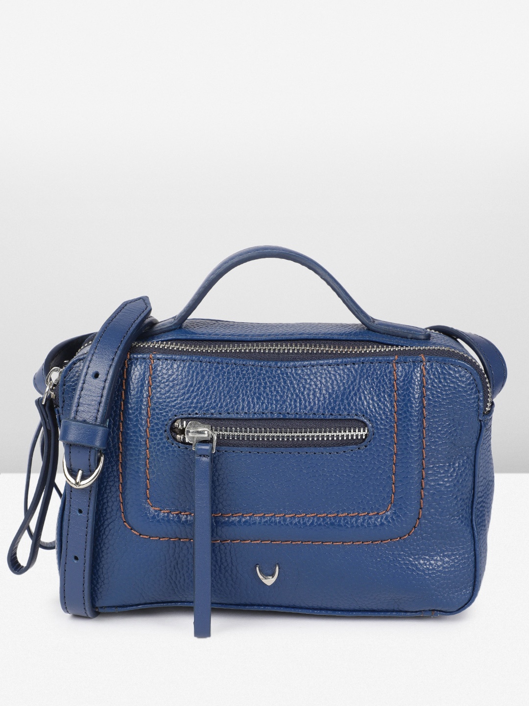 

Hidesign Leather Structured Aspen Handheld Bag, Blue