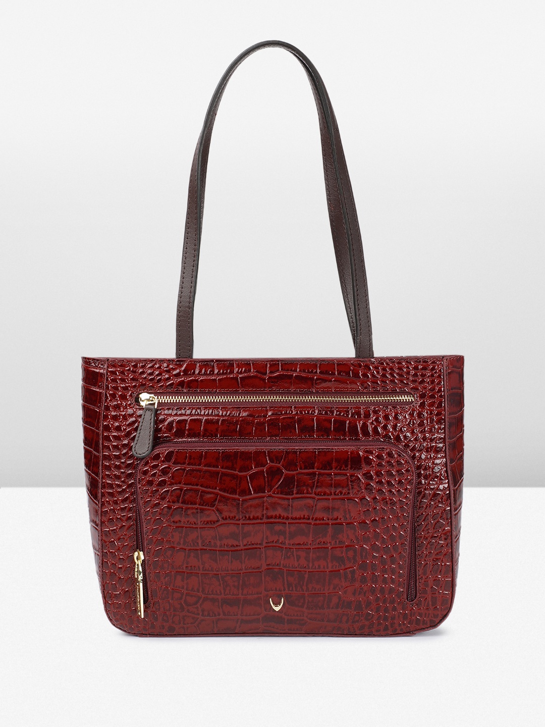 

Hidesign Katniss Animal Print Shoulder Bag, Maroon