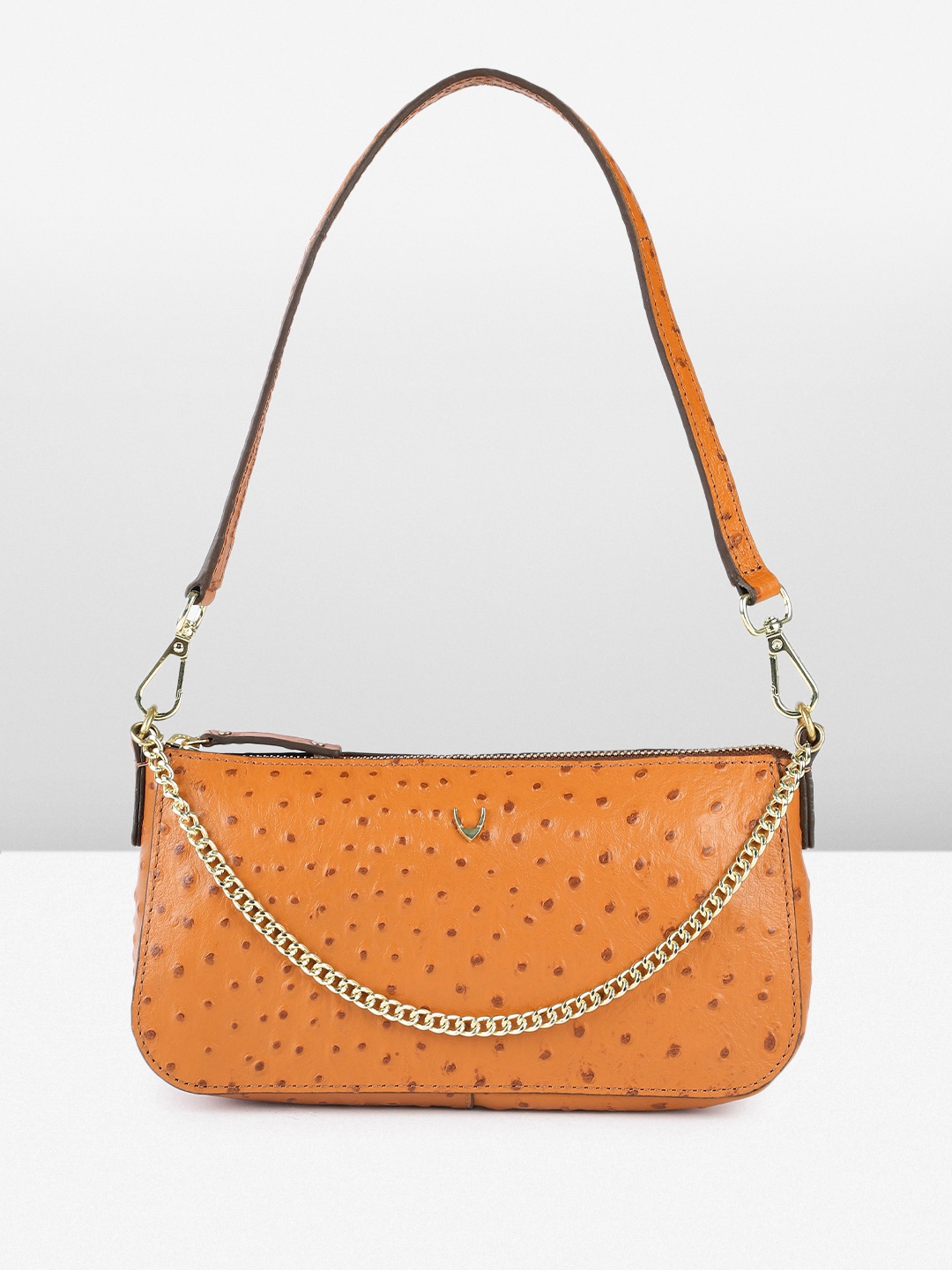 

Hidesign Textured Leather Structured Handheld Bag, Tan