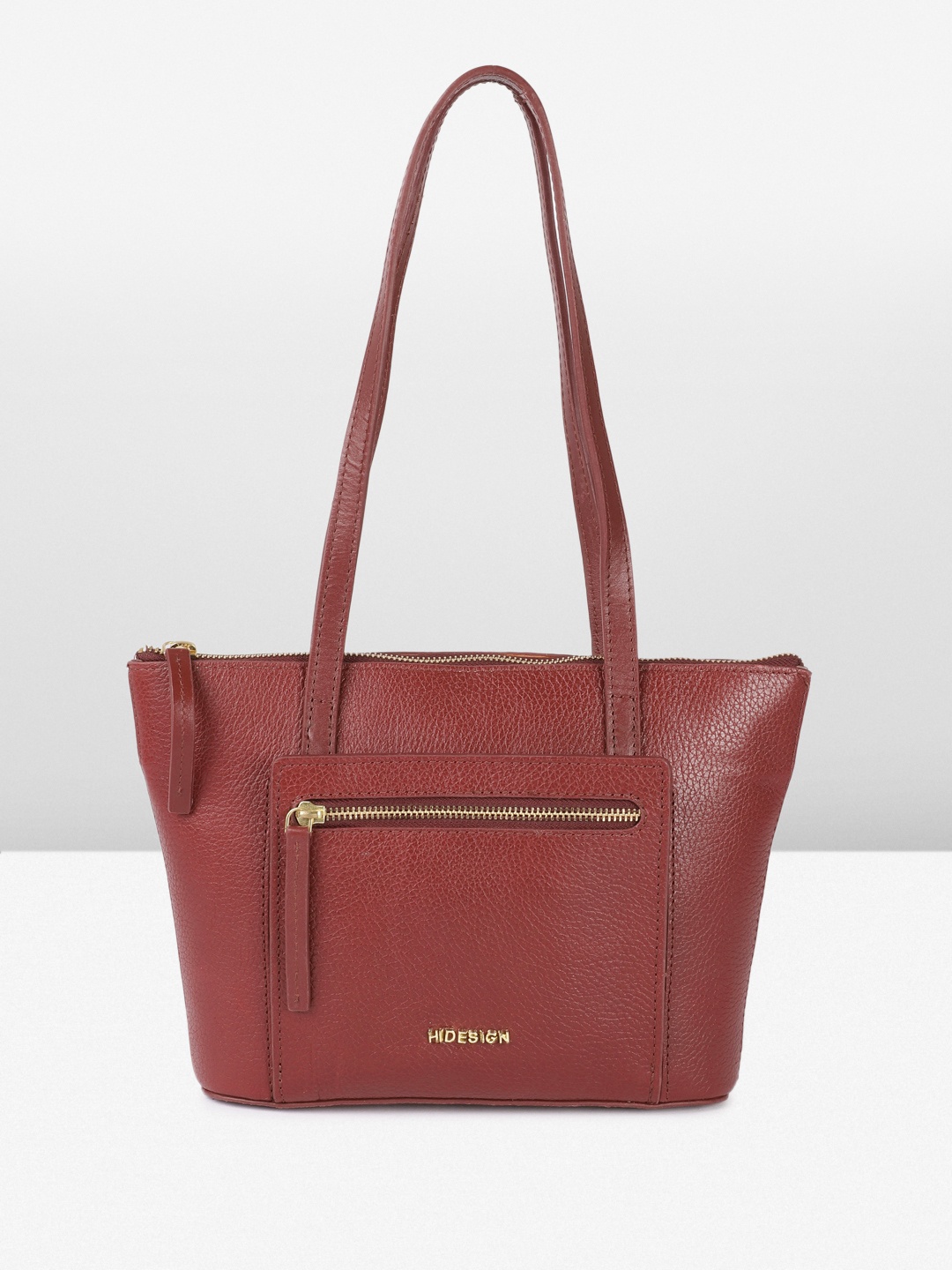 

Hidesign Leather Structured Shoulder Bag, Maroon