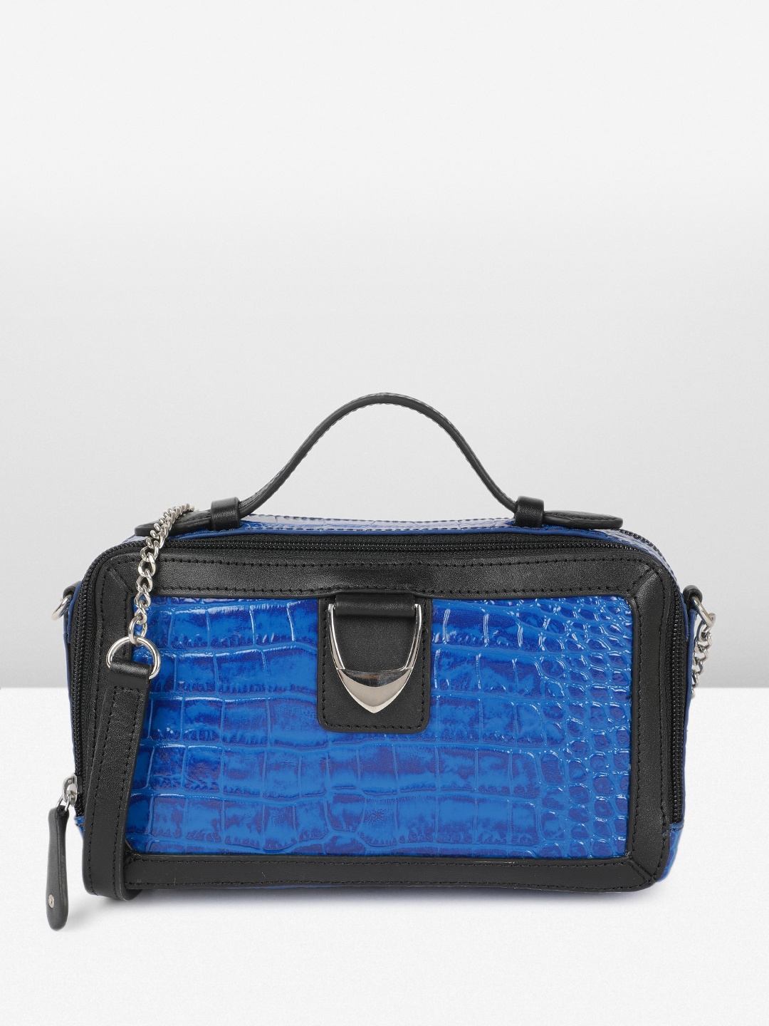 

Hidesign BOGOTA Animal Textured Leather Handheld Bag, Blue