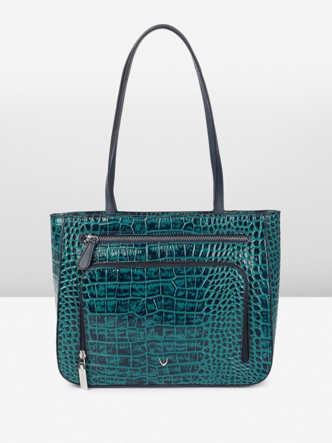 

Hidesign KATNISS Animal Textured Patent Leather Shoulder Bag, Teal