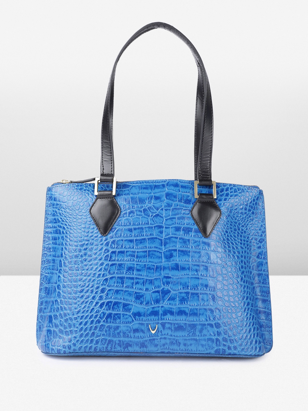 

Hidesign SCORPIO Animal Textured Structured Shoulder Bag, Blue