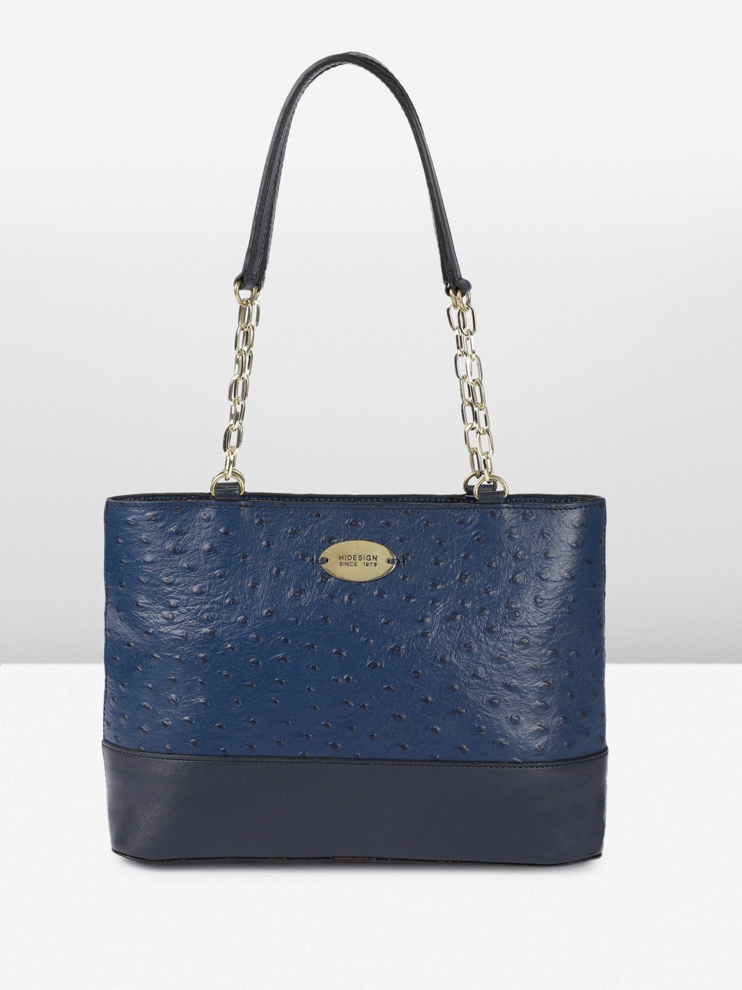 

Hidesign Morocco Animal Print Shoulder Bag, Navy blue