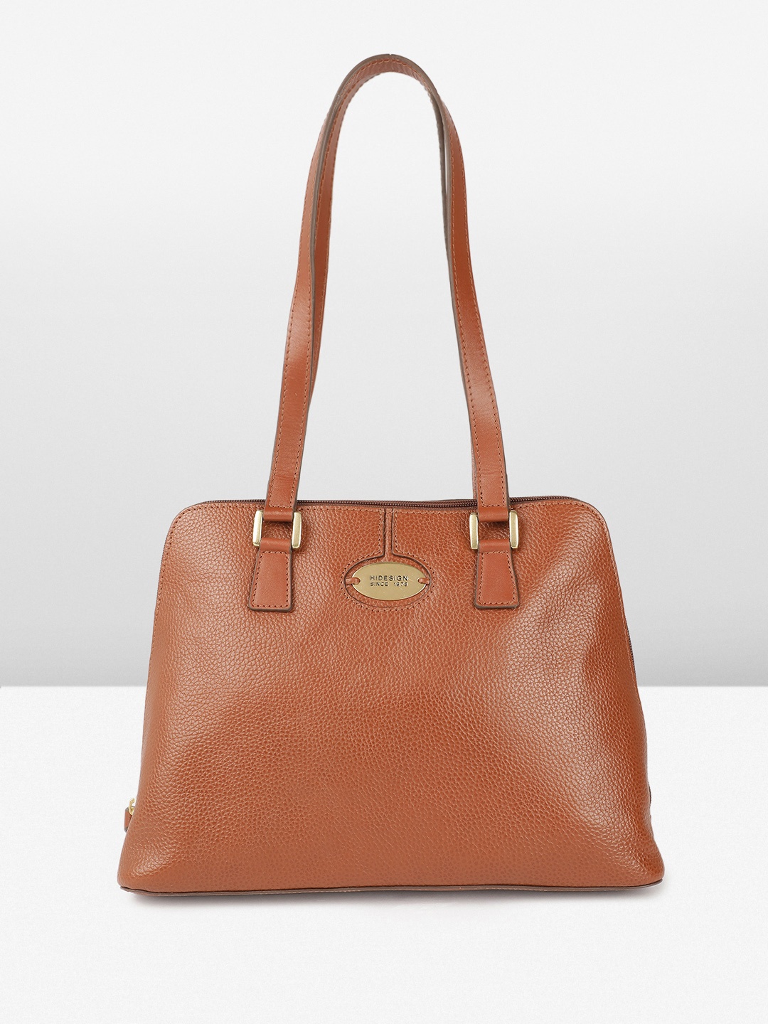 

Hidesign Women Structured Shoulder Bag, Tan