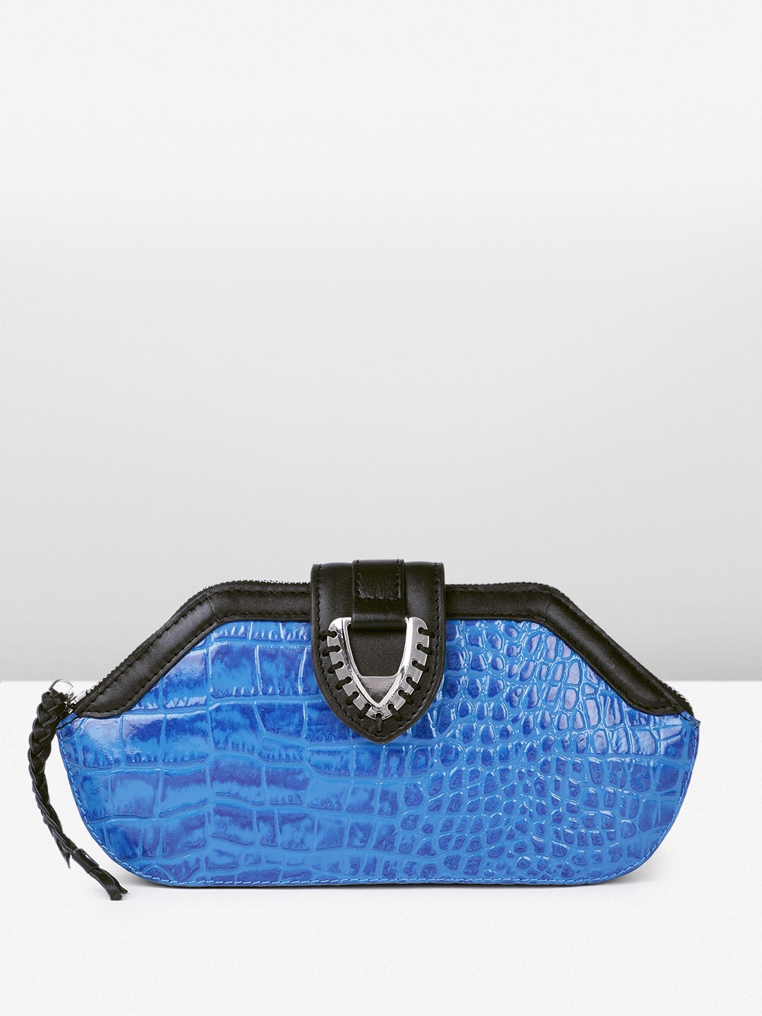 

Hidesign Animal Textured Leather Purse, Blue