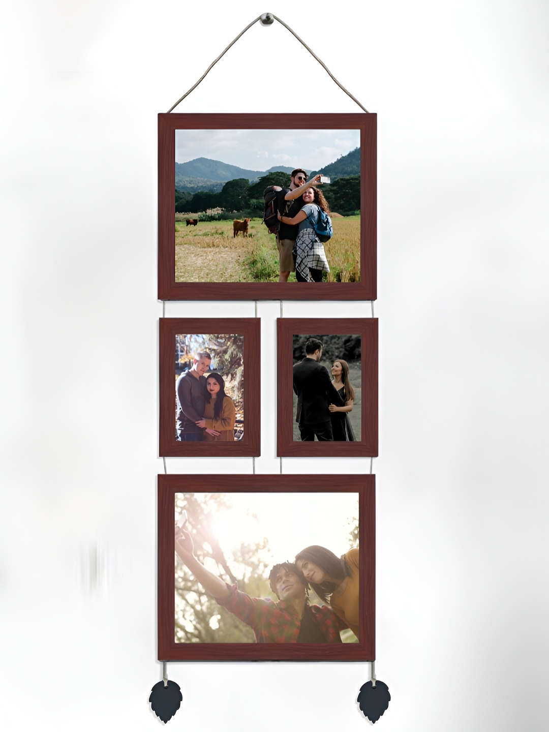 

Art Street Brown 4 Pieces Wooden Wall Photo Frames