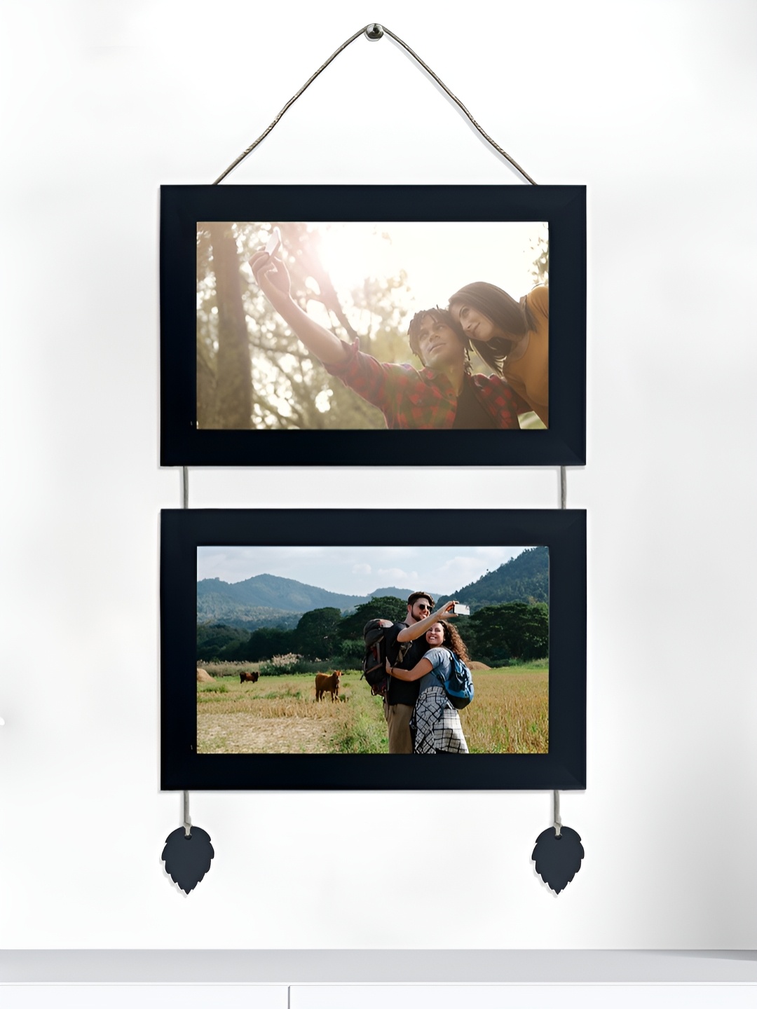 

Art Street Black 2 Pieces Wooden Wall Photo Frames