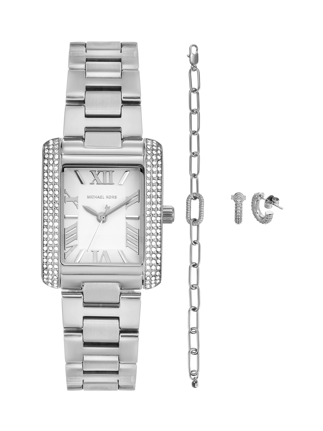 

Michael Kors Women Emery Watch Gift Set, White