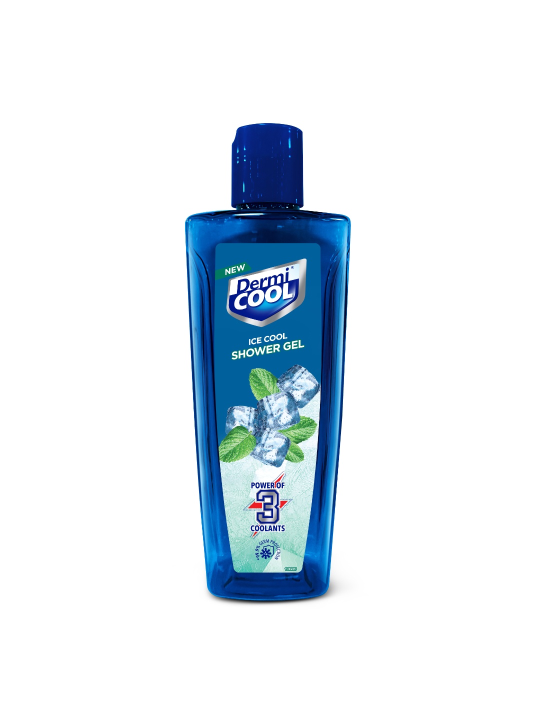 

DermiCOOL Paraben Free Ice Cool Shower Gel For Instant Cooling & Relief - 250ml, Blue