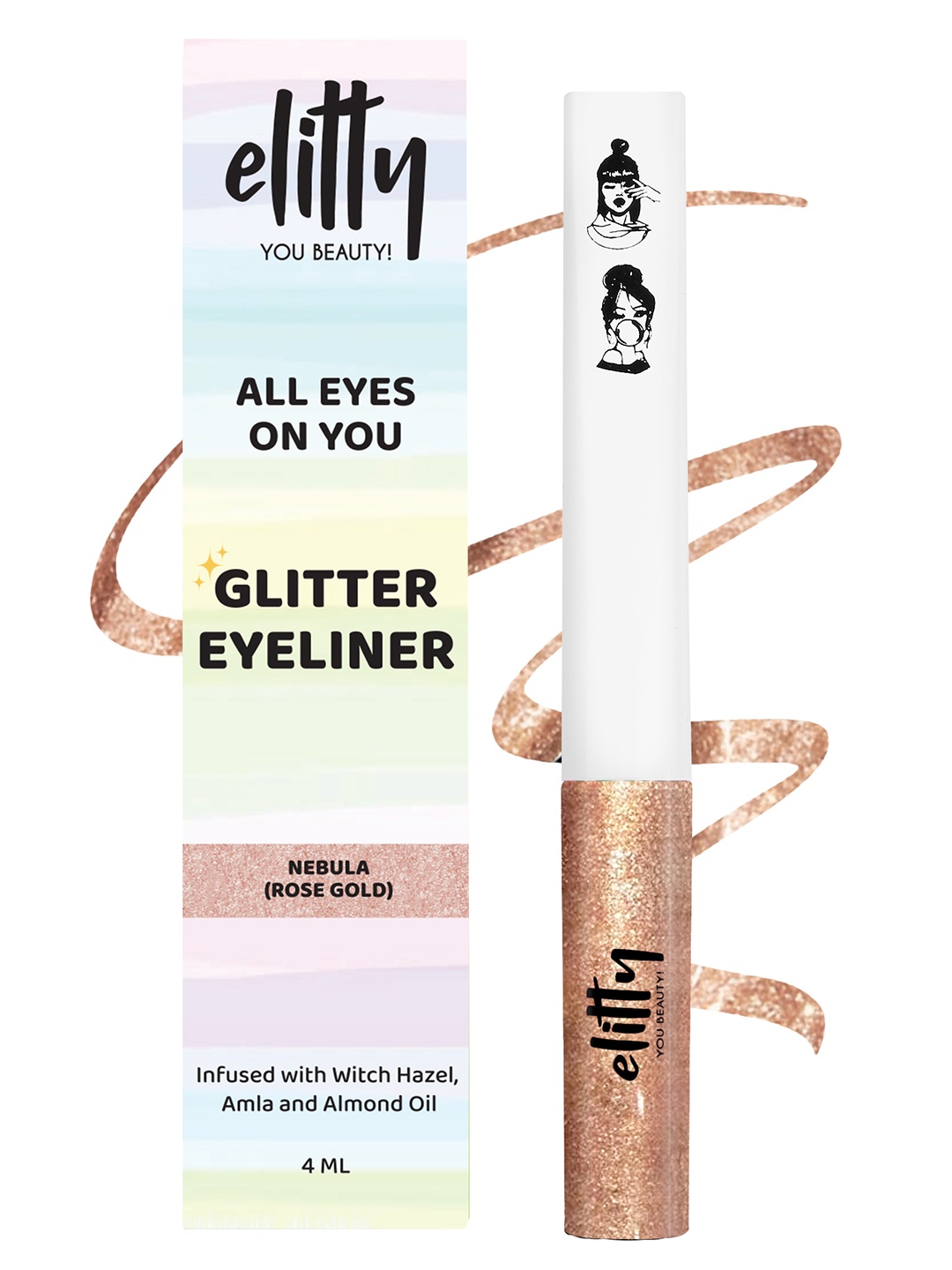 

Elitty All Eyes On You Pop Eyeliner With Witch Hazel 4ml - Nebula, Copper