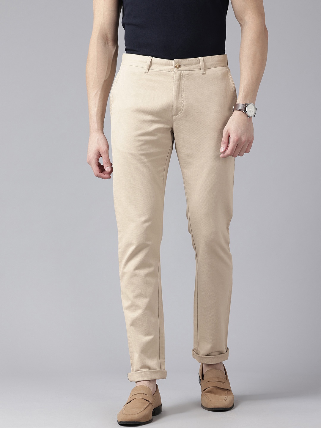

Blackberrys Men Slim Fit Chinos, Beige
