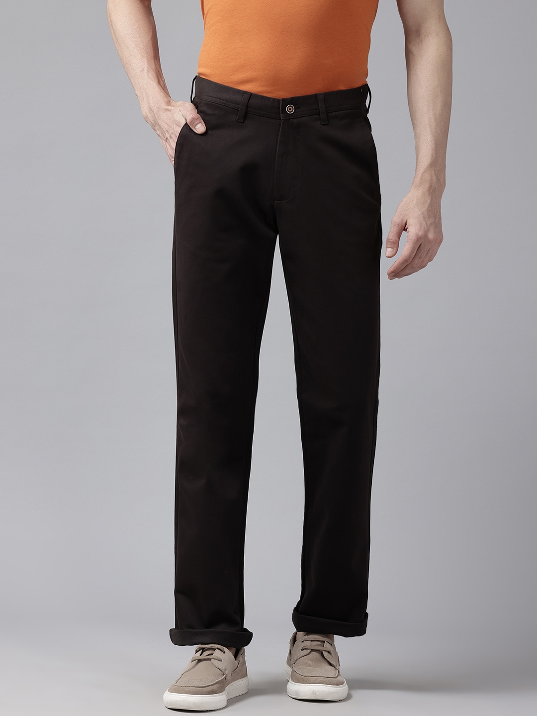 

Blackberrys Men Chinos Trousers, Brown