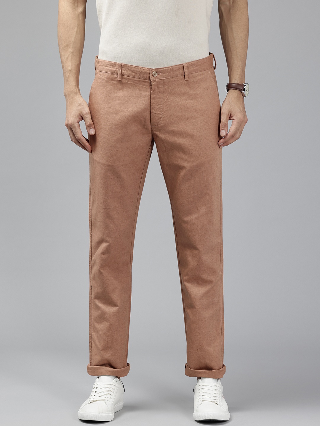 

Blackberrys Low Rise Slim Fit Trousers, Rust
