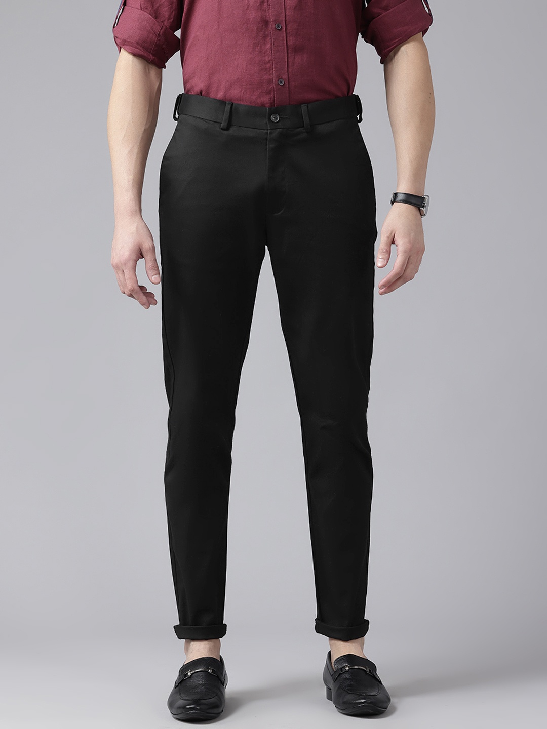 

Blackberrys Men Slim Fit Trousers, Black