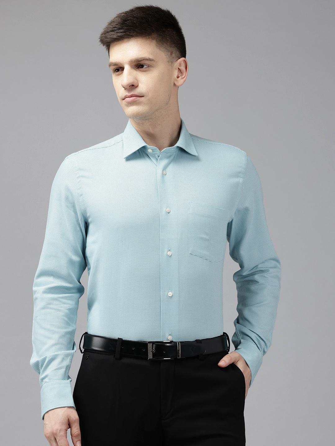 

Blackberrys Slim Fit Formal Shirt, Green