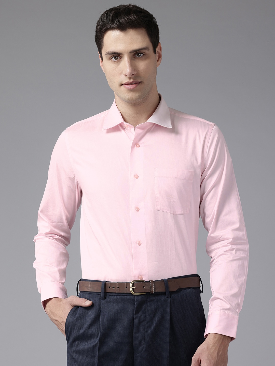 

Blackberrys India Slim Fit Pure Cotton Formal Shirt, Pink