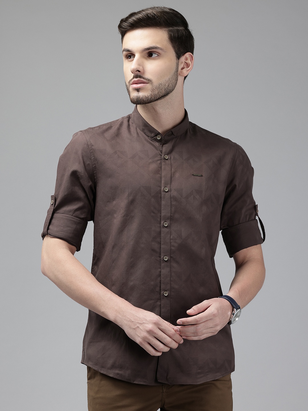 

Blackberrys Pure Cotton Slim Fit Shirt, Brown