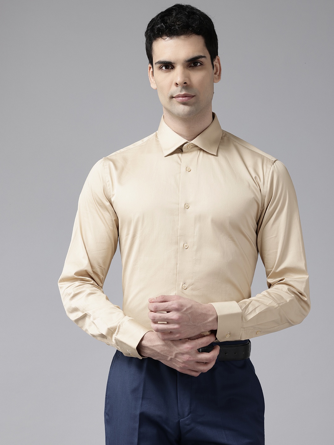 

Blackberrys Opaque Formal Shirt, Beige