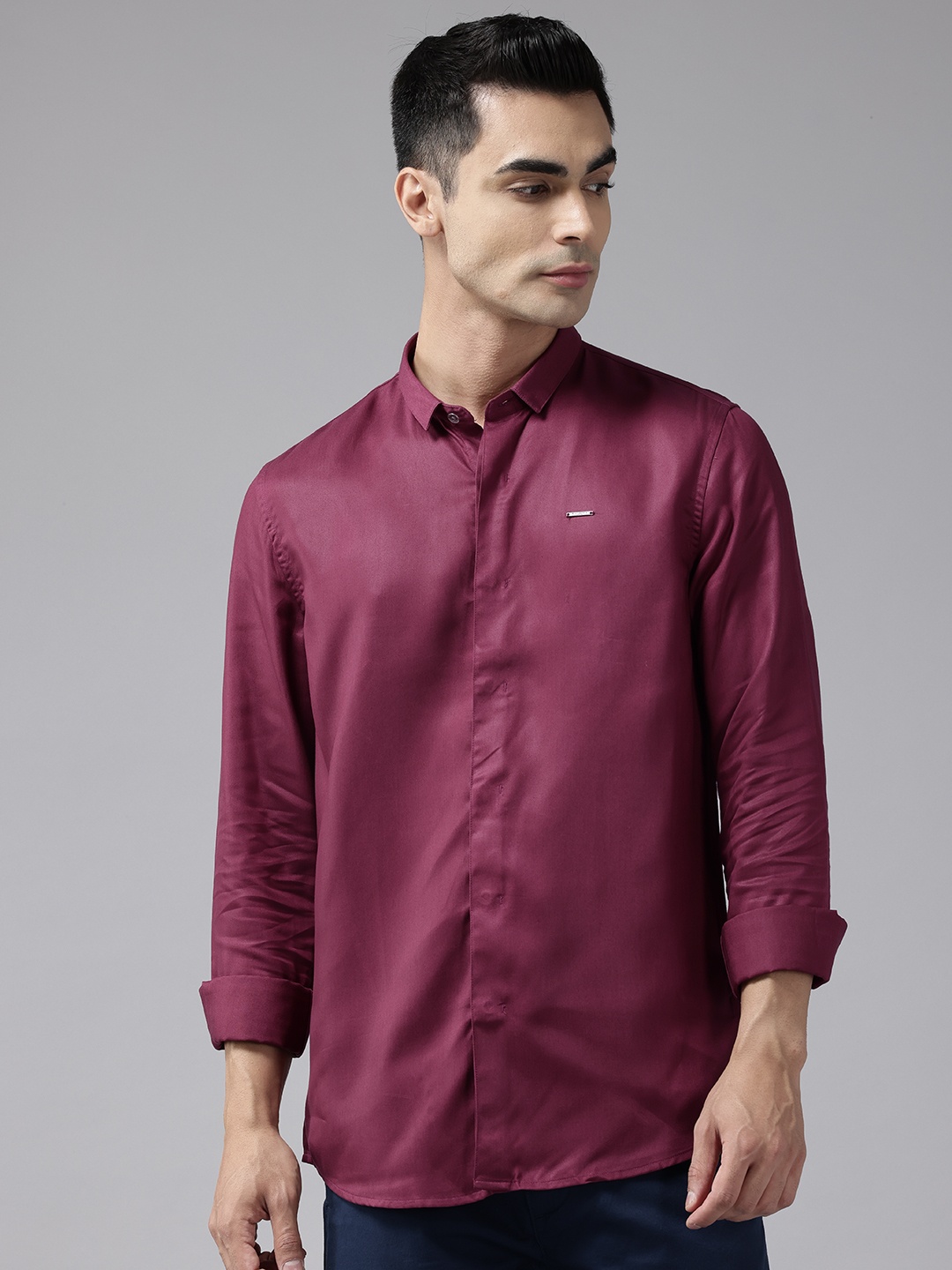 

Blackberrys Slim Fit Smart Casual Shirt, Burgundy