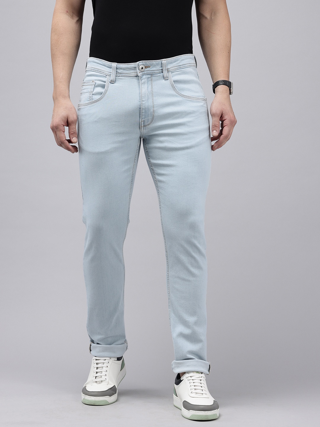 

VAN HEUSEN DENIM LABS Men Pop Slim Fit Stretchable Jeans, Blue