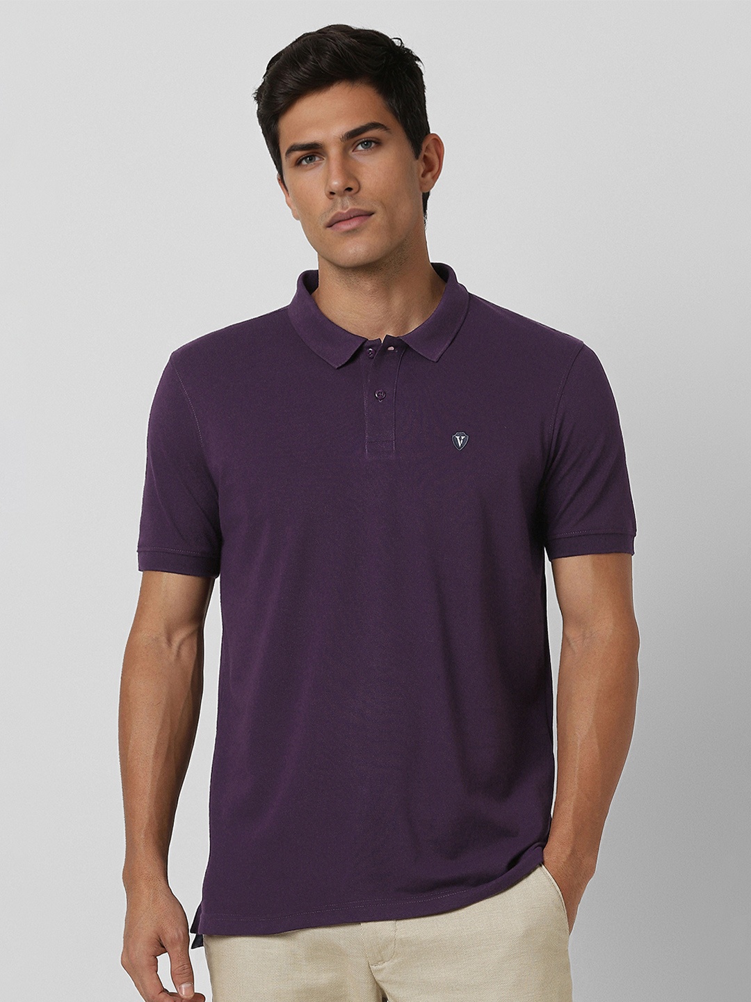 

Van Heusen Sport Polo Collar T-shirt, Purple