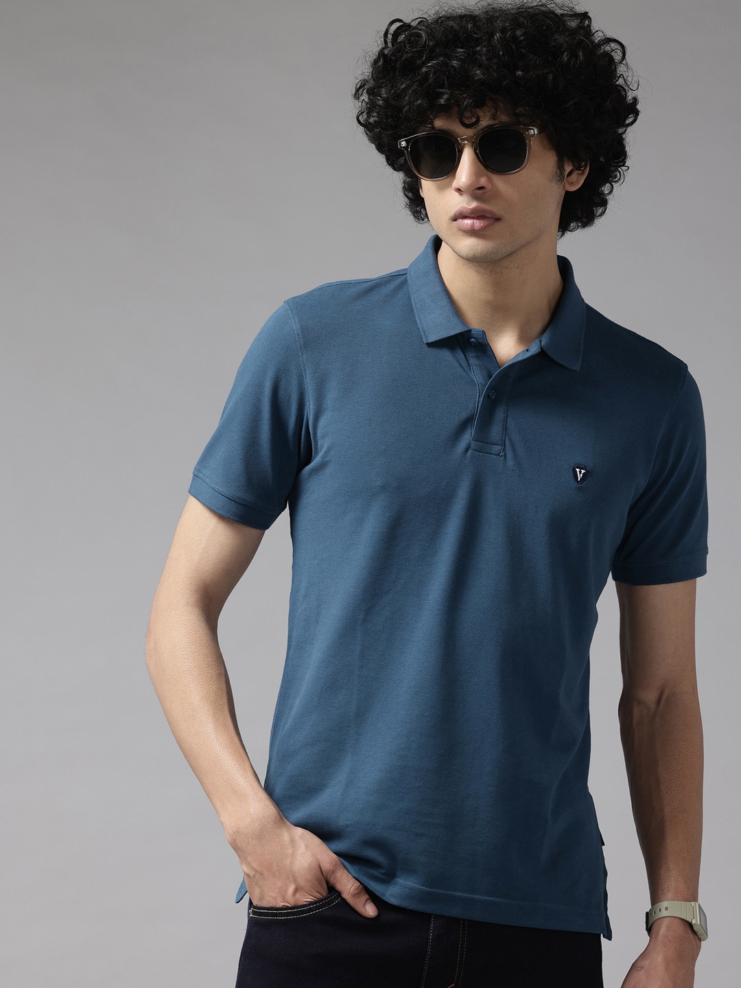 

Van Heusen Sport Polo Collar T-shirt, Blue