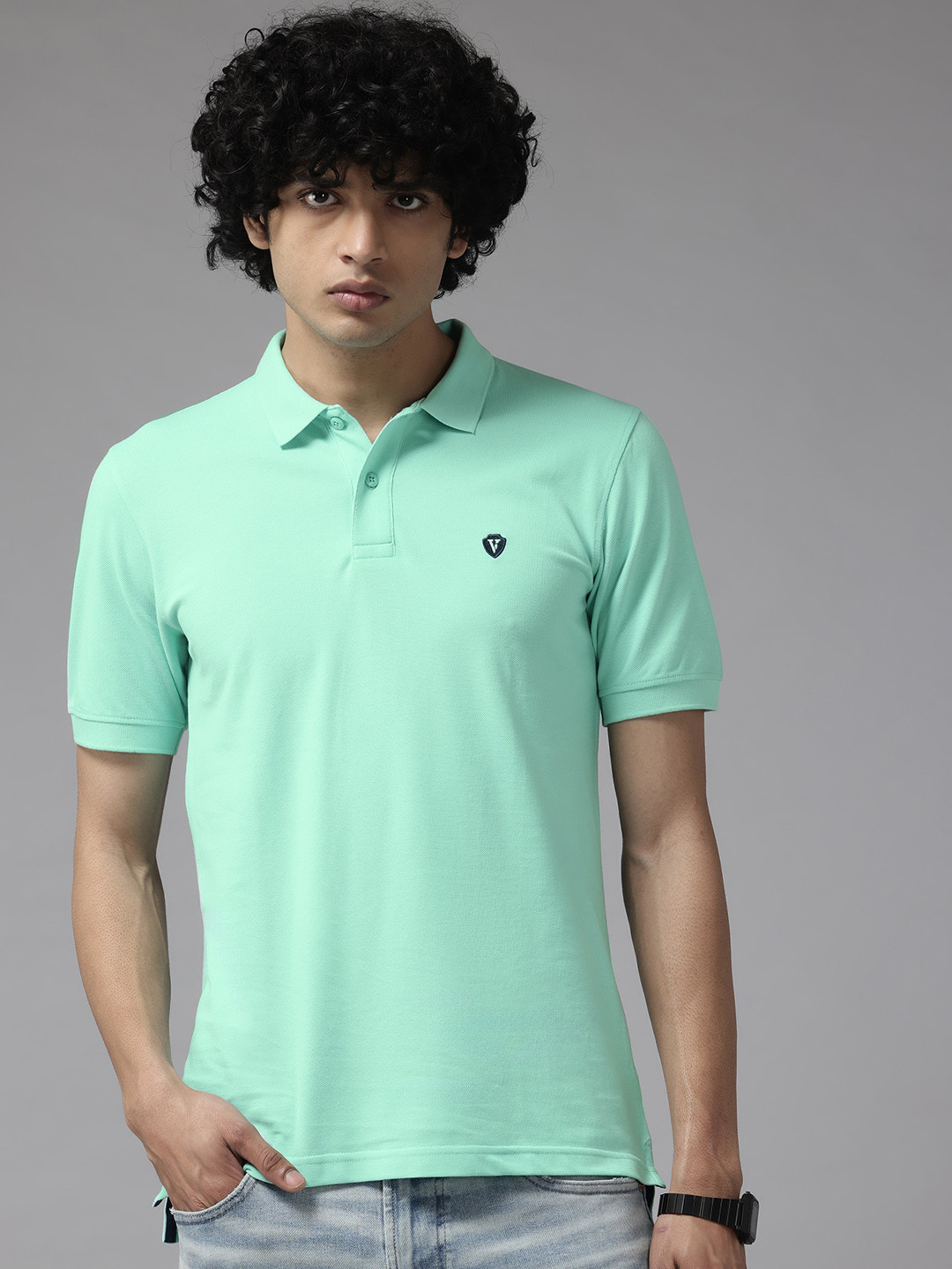 

Van Heusen Sport Polo Collar T-shirt, Sea green