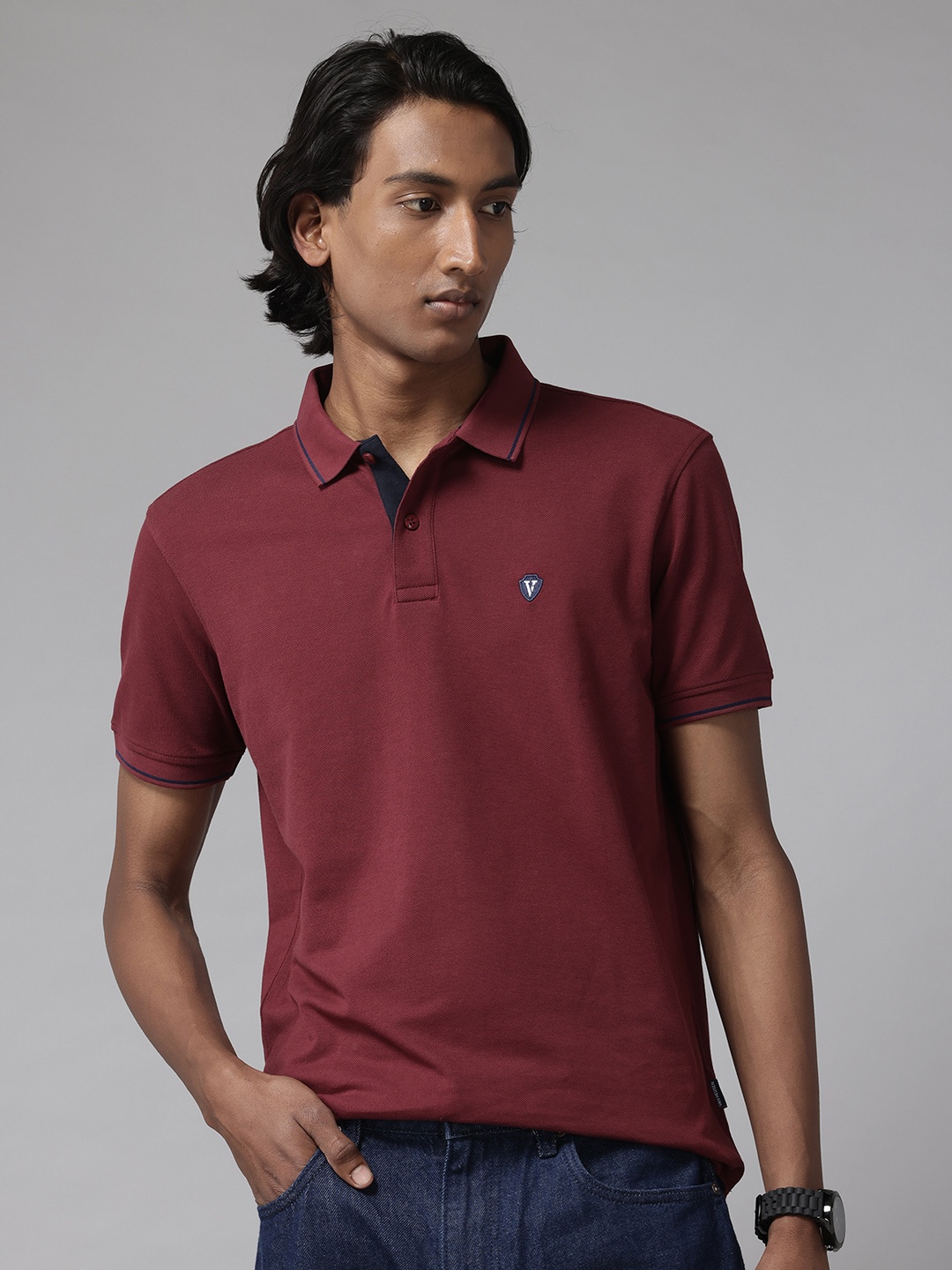 

Van Heusen Sport Polo Collar T-shirt, Burgundy