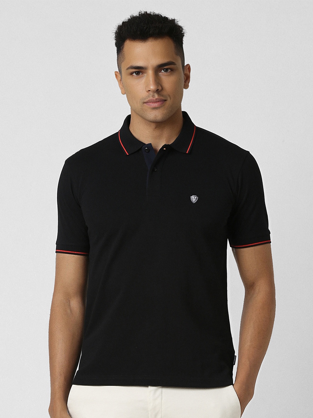 

Van Heusen Sport Polo Collar T-shirt, Black