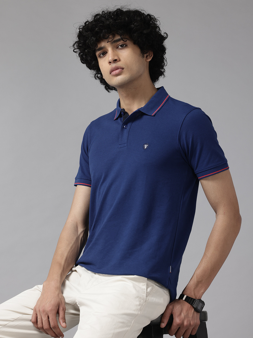 

Van Heusen Sport Polo Collar T-shirt, Navy blue
