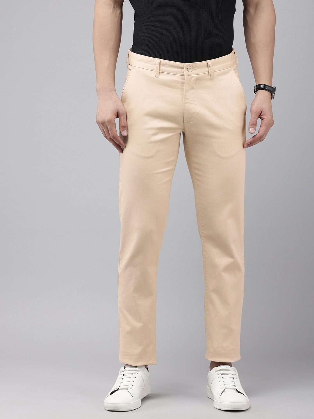 

Van Heusen Sport Men Slim Fit Chinos Trousers, Beige