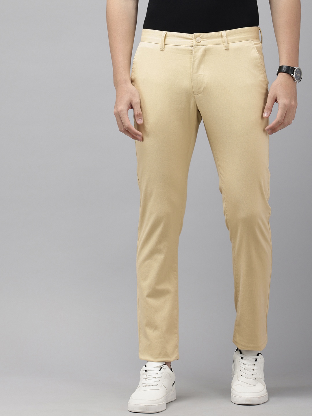 

Van Heusen Sport Men Slim Fit Trousers, Cream