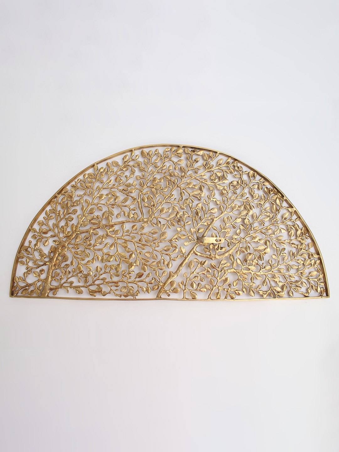 

Exotic India Brass Floral Panel Wall Decor, Gold