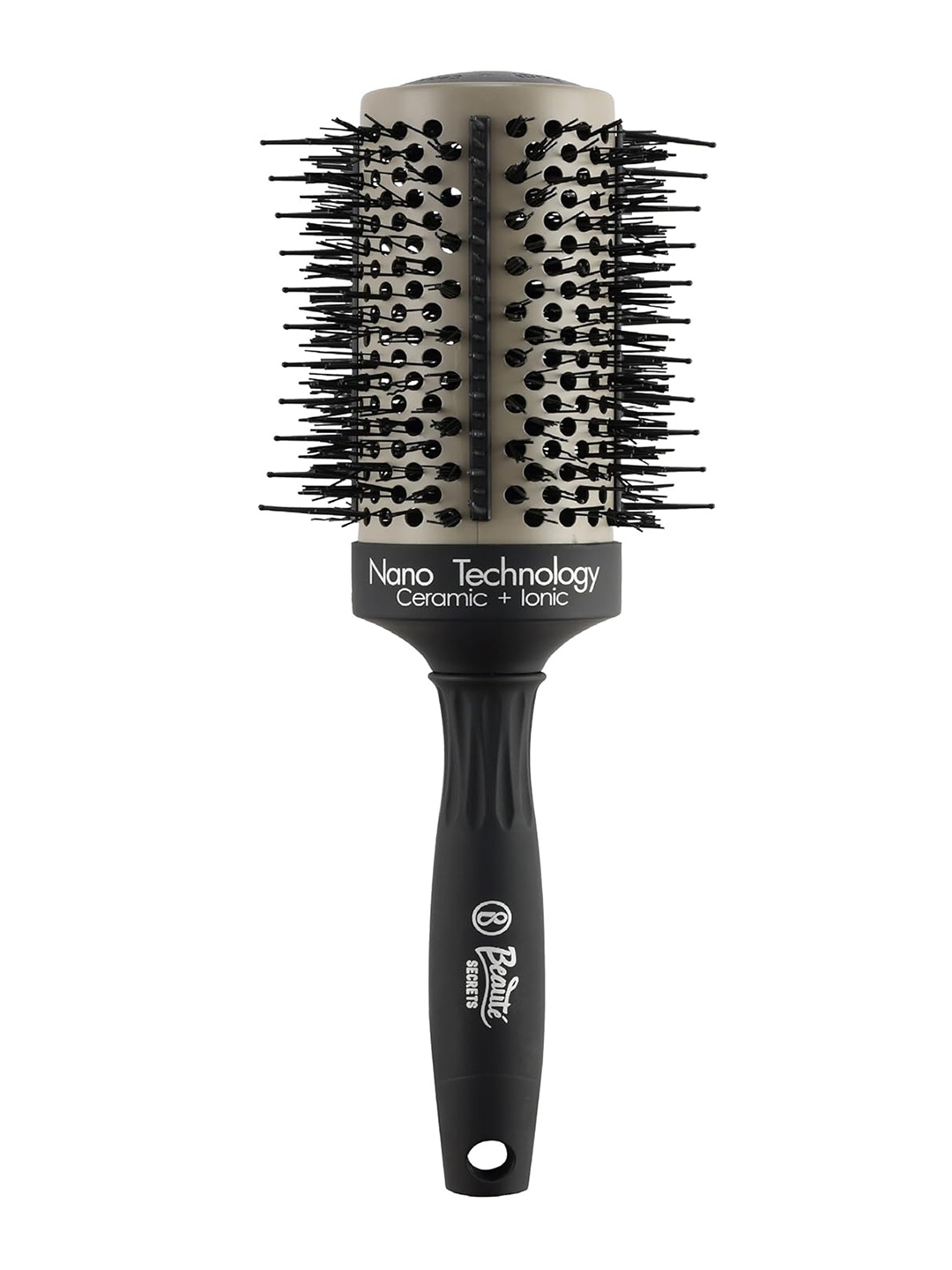 

Beaute Secrets Anti Slip & Lightweight Blow Dryer Salon Quality Round Hair Brush, Black