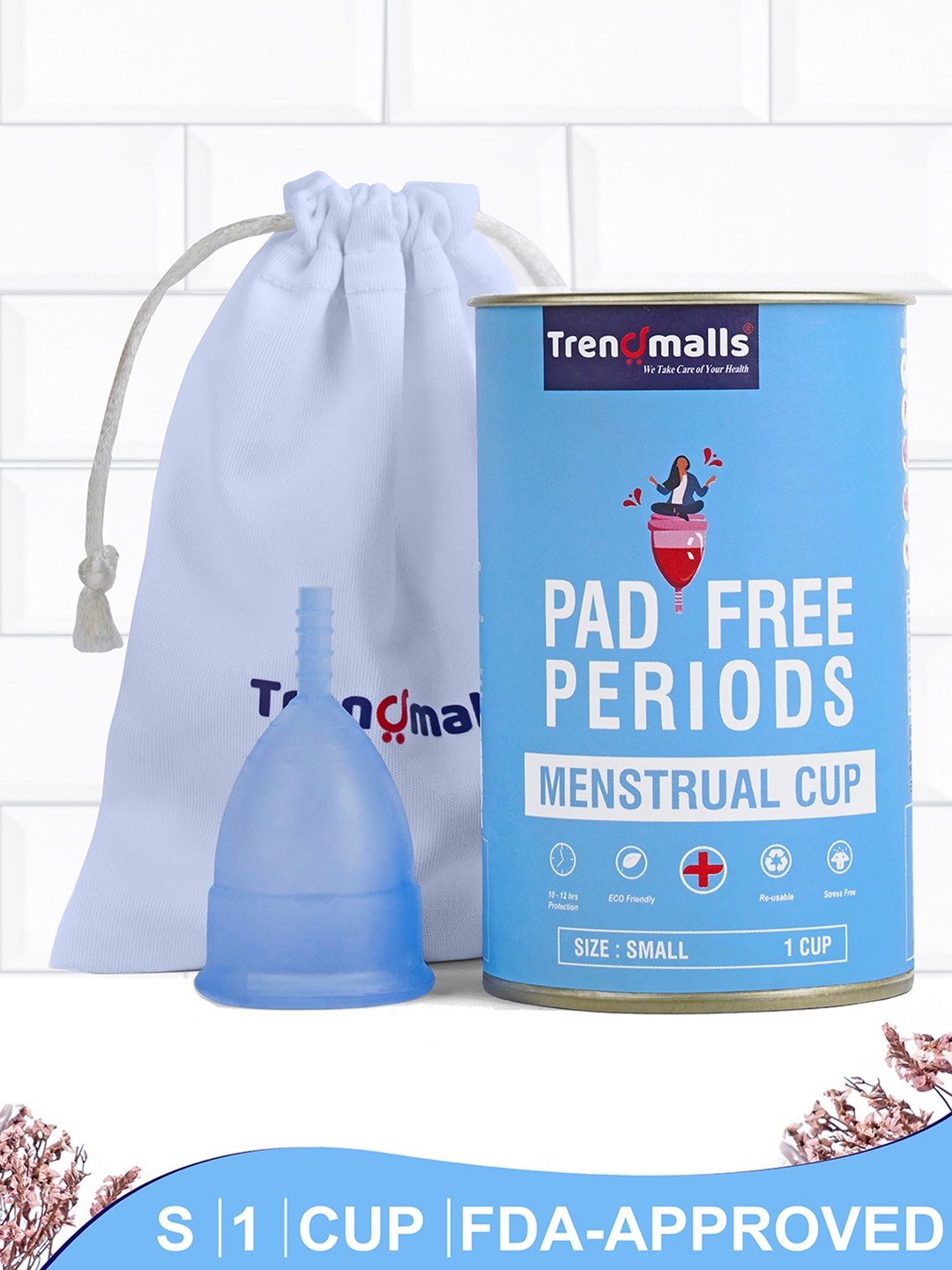 

Trendmalls Leakproof Reusable Menstrual Cup - Small, Pink