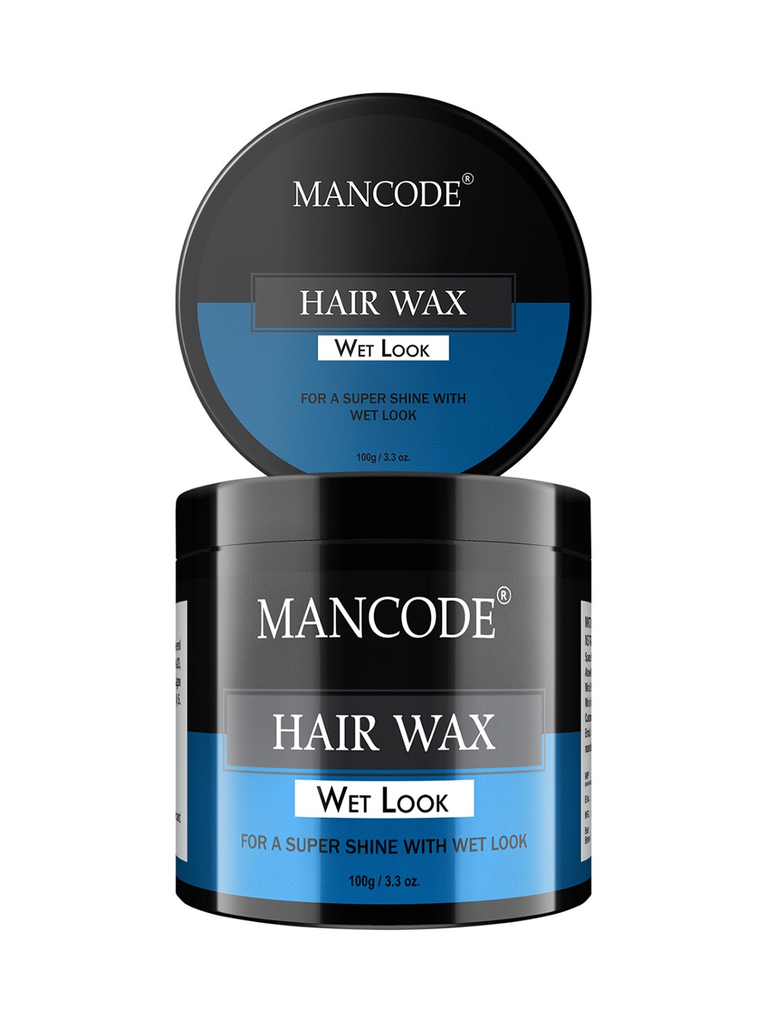 

MANCODE Non Sticky Hair Wax For Super Shine With Wet Look - 100g, Black