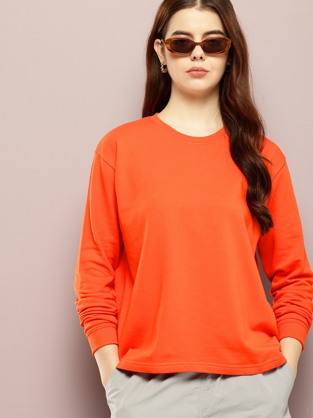 

DILLINGER Boxy Pure Cotton T-shirt, Orange