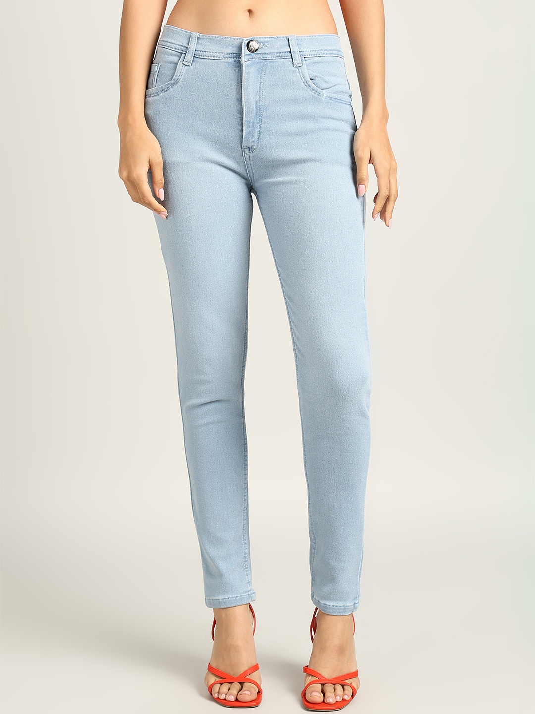 

Nifty Women Plus Size Skinny Fit Denim Stretchable Jeans, Blue