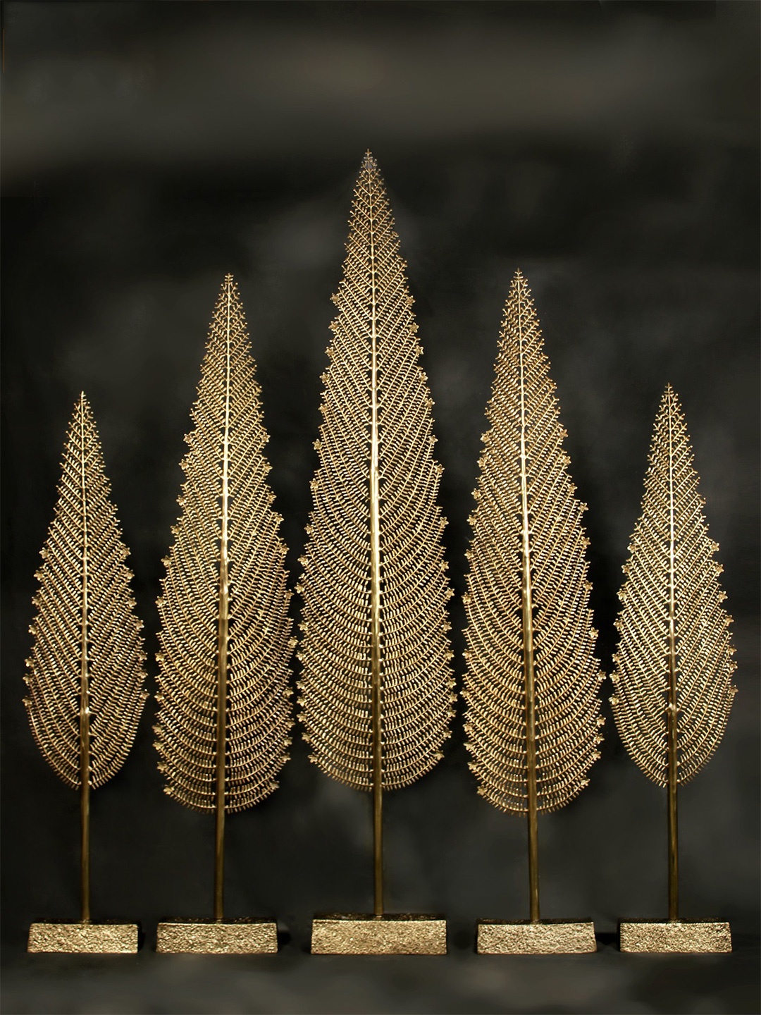 

Exotic India Gold-Toned 5 Pieces Curio Showpieces