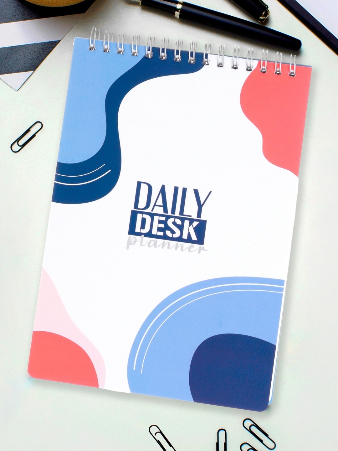 

Doodle A5 Undated Daily Desk Planner - Organise Today, White