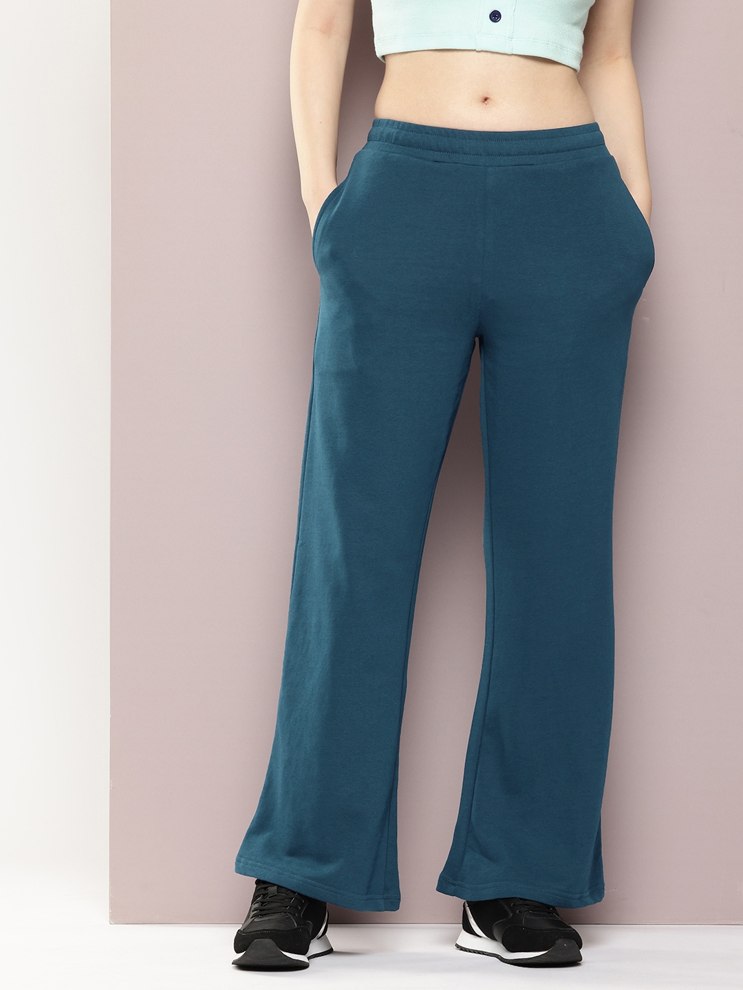 

DILLINGER Women Ultra Soft Drapey Cotton Extra Baggy Korean Pant, Blue