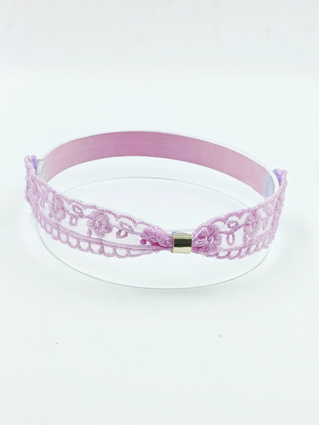 

Choko Set of 3 Girls Lace Hairband, Pink