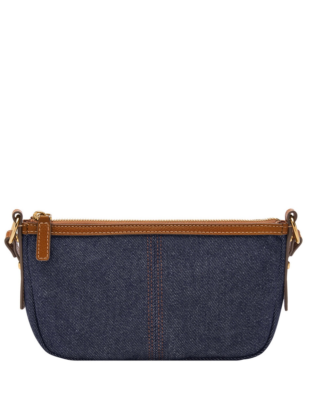 Fossil Structured Sling Bag with Tasselled, Blue